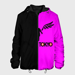 Мужская куртка Токийские мстители черно-розовый