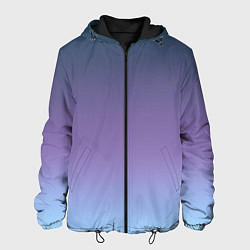 Мужская куртка Градиент синий фиолетовый голубой