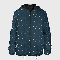 Куртка с капюшоном мужская Ночное, цвет: 3D-черный