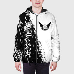 Куртка с капюшоном мужская Токийский мстители, цвет: 3D-черный — фото 2