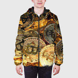 Куртка с капюшоном мужская Золото цифровой эры, цвет: 3D-черный — фото 2