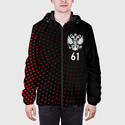 Куртка с капюшоном мужская Точки: Ростовская область, цвет: 3D-черный — фото 2