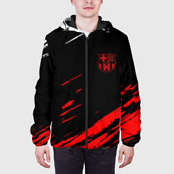 Куртка с капюшоном мужская Барселона краски, цвет: 3D-черный — фото 2