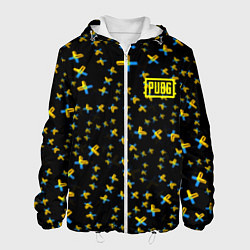 Куртка с капюшоном мужская PUBG sticker games, цвет: 3D-белый