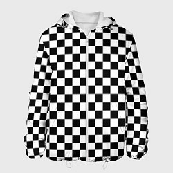 Мужская куртка Шахматное поле чёрно-белый