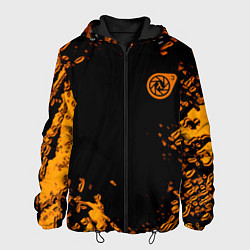 Куртка с капюшоном мужская Half life orange splash city 17, цвет: 3D-черный