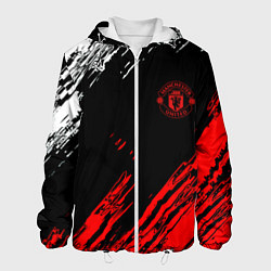 Мужская куртка ФК Манчестер Юнайтед спортивные краски