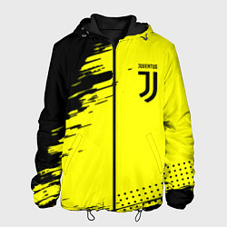 Куртка с капюшоном мужская Juventus спортивные краски, цвет: 3D-черный