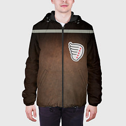 Куртка с капюшоном мужская Куртка Турбо из Слово пацана с кленовым листом, цвет: 3D-черный — фото 2