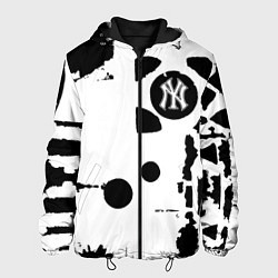 Куртка с капюшоном мужская New York yankees - baseball team pattern, цвет: 3D-черный