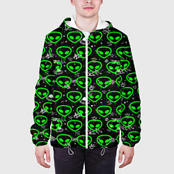 Куртка с капюшоном мужская Super alien, цвет: 3D-белый — фото 2