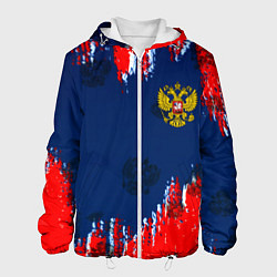 Мужская куртка Россия спорт краски текстура