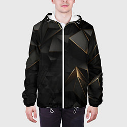Куртка с капюшоном мужская Black gold luxury, цвет: 3D-белый — фото 2