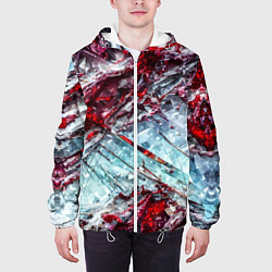 Куртка с капюшоном мужская Лёд и кровь, цвет: 3D-белый — фото 2
