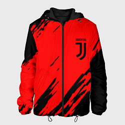 Куртка с капюшоном мужская Juventus краски спорт фк, цвет: 3D-черный