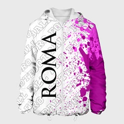 Куртка с капюшоном мужская Roma pro football по-вертикали, цвет: 3D-белый