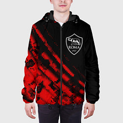 Куртка с капюшоном мужская Roma sport grunge, цвет: 3D-черный — фото 2