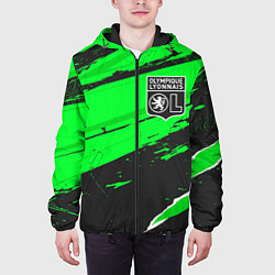 Куртка с капюшоном мужская Lyon sport green, цвет: 3D-черный — фото 2