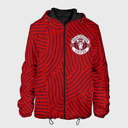 Куртка с капюшоном мужская Manchester United отпечатки, цвет: 3D-черный