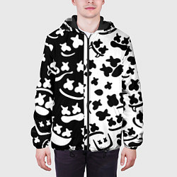 Куртка с капюшоном мужская Marshmello music pattern, цвет: 3D-черный — фото 2