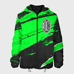 Куртка с капюшоном мужская AC Milan sport green, цвет: 3D-черный