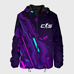Куртка с капюшоном мужская Counter-Strike 2 neon gaming, цвет: 3D-черный