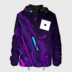 Куртка с капюшоном мужская Roblox neon gaming, цвет: 3D-черный
