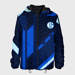 Куртка с капюшоном мужская Schalke 04 sport geometry, цвет: 3D-черный