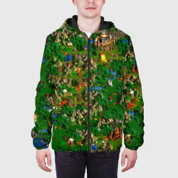 Куртка с капюшоном мужская Карта из Героев 3, цвет: 3D-черный — фото 2