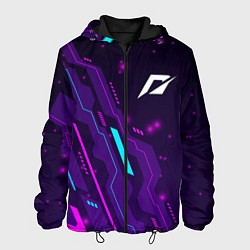 Куртка с капюшоном мужская Need for Speed neon gaming, цвет: 3D-черный
