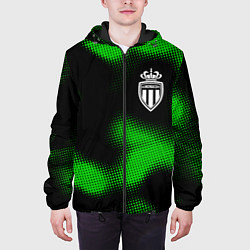 Куртка с капюшоном мужская Monaco sport halftone, цвет: 3D-черный — фото 2