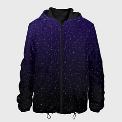 Мужская куртка Градиент ночной фиолетово-чёрный