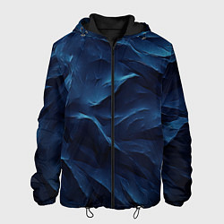 Мужская куртка Синие глубокие абстрактные волны