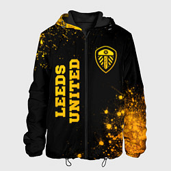 Мужская куртка Leeds United - gold gradient вертикально