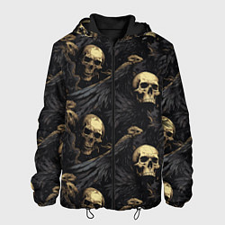 Куртка с капюшоном мужская Поле падших ангелов, цвет: 3D-черный
