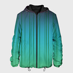 Мужская куртка Хаотичные зеленые линии