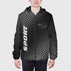 Куртка с капюшоном мужская Jaguar sport carbon, цвет: 3D-черный — фото 2