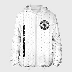 Куртка с капюшоном мужская Manchester United sport на светлом фоне вертикальн, цвет: 3D-белый