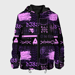 Куртка с капюшоном мужская Underground pattern color, цвет: 3D-черный