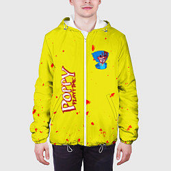 Куртка с капюшоном мужская Poppy Playtime Хагги Вагги монстр, цвет: 3D-белый — фото 2
