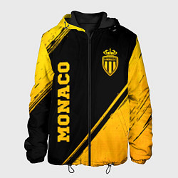 Куртка с капюшоном мужская Monaco - gold gradient вертикально, цвет: 3D-черный