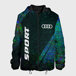 Мужская куртка Audi sport glitch blue