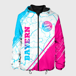 Мужская куртка Bayern neon gradient style вертикально