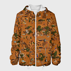 Куртка с капюшоном мужская Герои 3 Карта Фабрики, цвет: 3D-белый