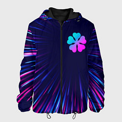 Куртка с капюшоном мужская Black Clover neon blast lines, цвет: 3D-черный