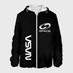 Мужская куртка Nasa space logo white