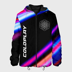 Куртка с капюшоном мужская Coldplay neon rock lights, цвет: 3D-черный