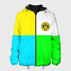 Куртка с капюшоном мужская Borussia color cport, цвет: 3D-черный