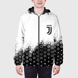 Куртка с капюшоном мужская Juventus sport steel, цвет: 3D-черный — фото 2