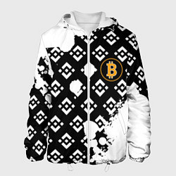 Мужская куртка Bitcoin pattern binance